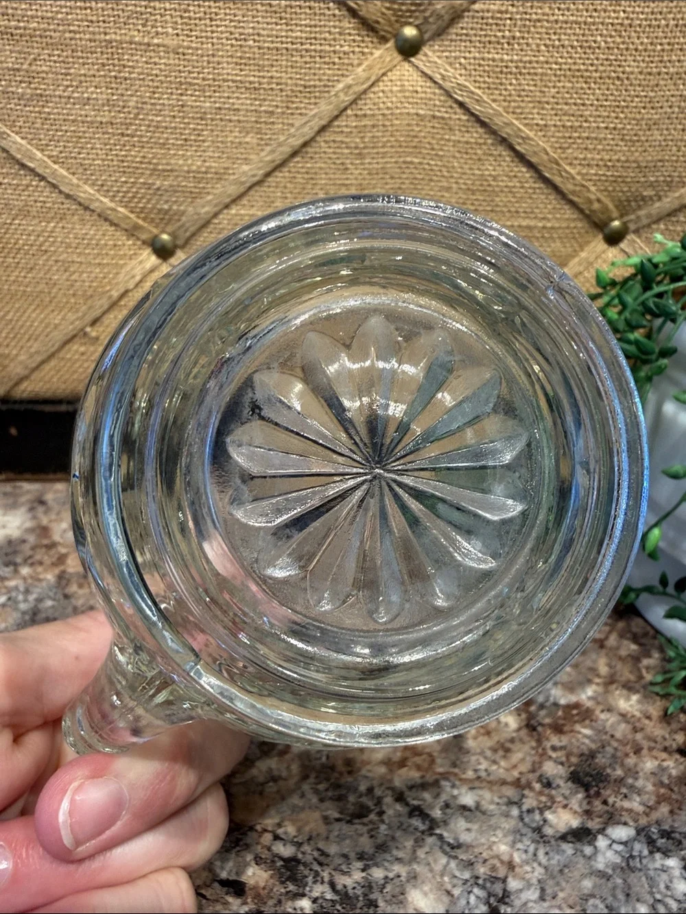 Vintage Anchor Hocking Glass Star Creamer - Classic Home Dining